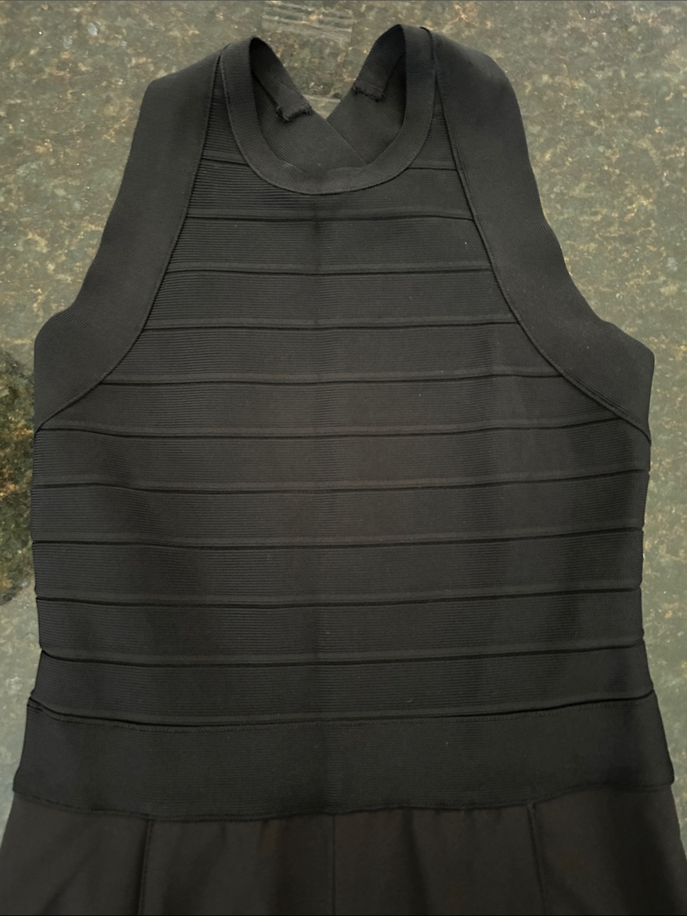 NWOT Herve Leger black jumpsuit